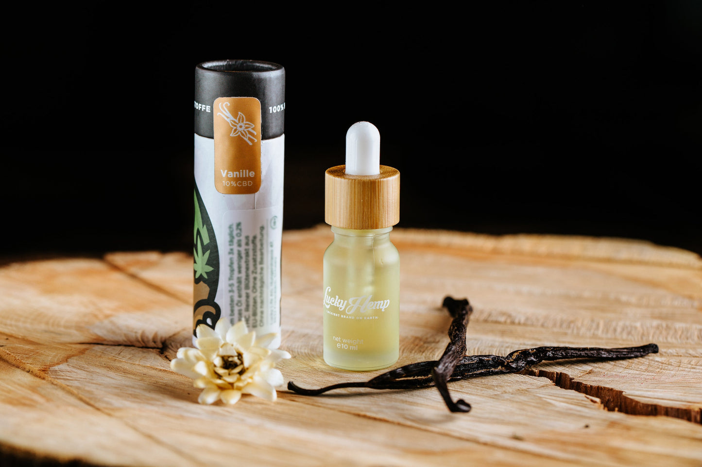 Vanille CBD-Öl 10% Öle Lucky Hemp
