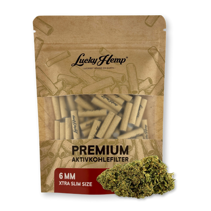 Lucky Hemp® Aktivkohlefilter Xtra Slim